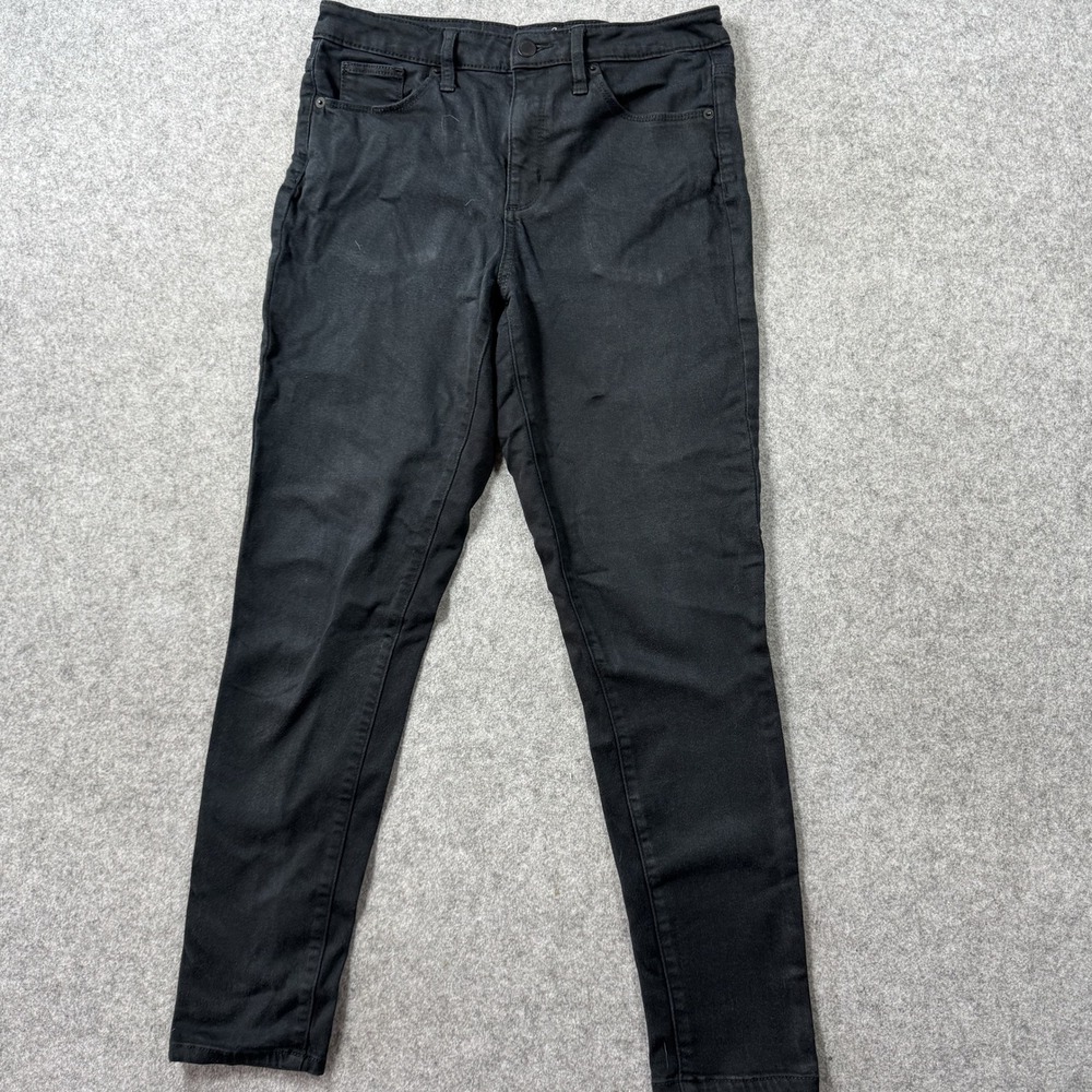 Universal Thread High-Rise Skinny Jeans 8/29S Black Stretch Cotton Blend